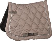 HKM Gently Zadeldek Taupe/Zilver Pony