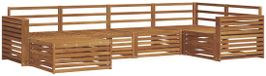 vidaXL - Salon d'extérieur - Ensemble - 6 - pièces - Naturel