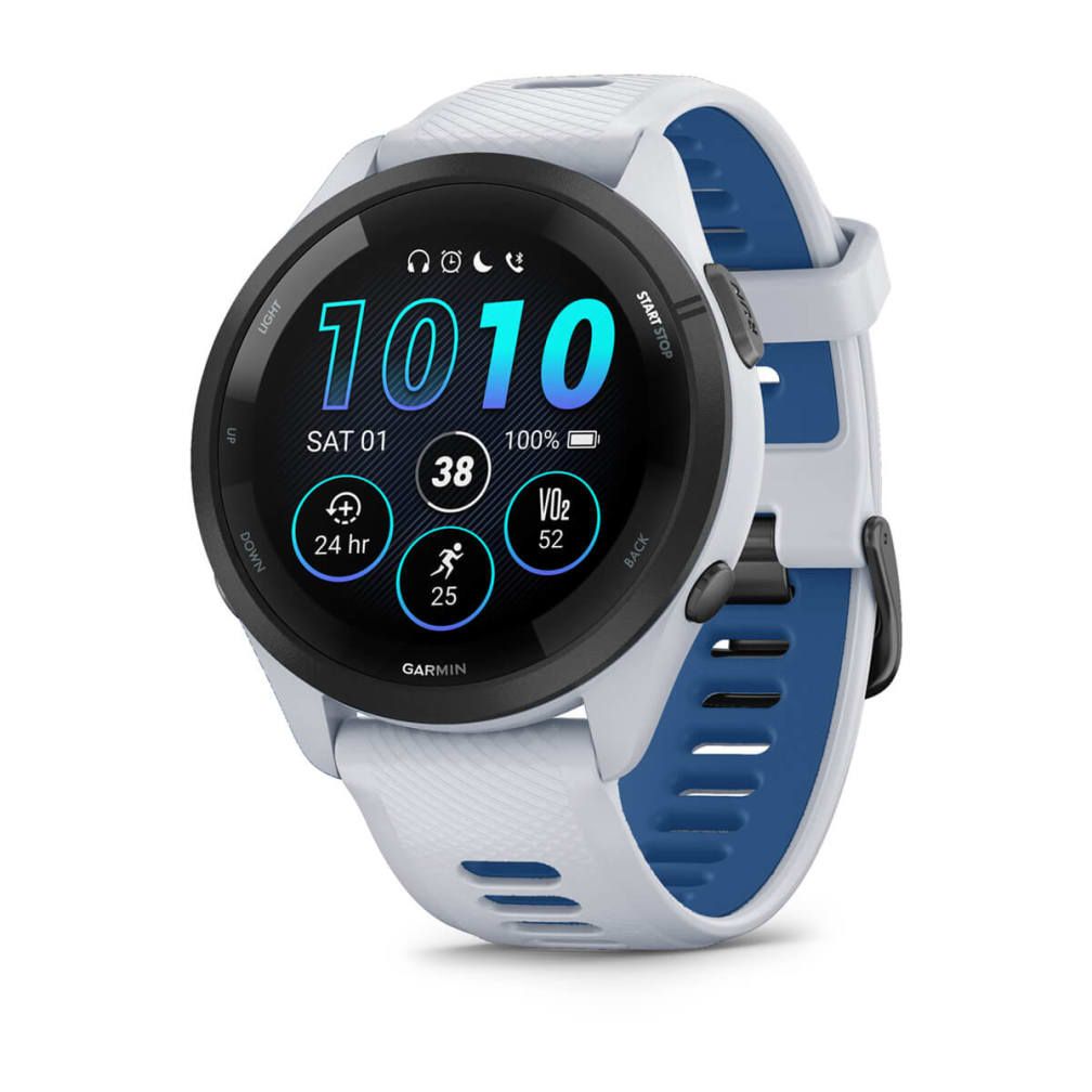 Garmin Forerunner 265 - Sport Watch - AMOLED - GPS - Wi-Fi - Bluetooth - White/Black