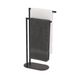 Relaxdays Handdoekrek badkamer - 78,5 cm - metaal - zwart
