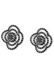 Gaya Leo E-Commerce Ltd. Gaya Earrings Silver Black 1.50 cm Koper Vrouwen Volwassenen