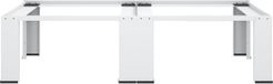 vidaXL Wasmachine- en drogerverhoger dubbel wit