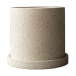 DBKD Pot Ø13 cm avec soucoupe Grow Crème structure