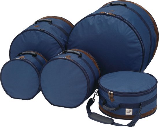 Tama TDSS52KNB Powerpad Designer Drum-Set Bag (Navy Blue) - Drum tas set