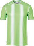 Uhlsport Stripe 2.0 Chemise Manches Courtes Homme - Fluo Vert / Blanc | Taille : XL