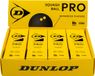 Dunlop Squash bal Pro 12x1 Bal Zwart/Geel