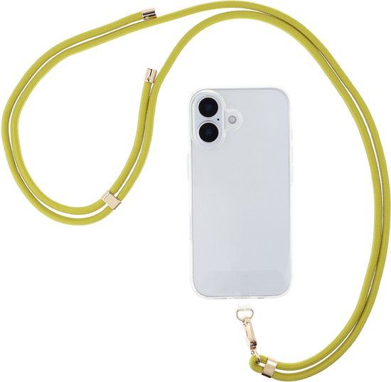 Selencia Universeel telefoonkoord - Telefoon Ketting - GSM Koord - Olive Dust