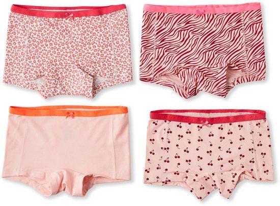 Little Label Meisjes Shorts 4 Pack Roze Combi 170-176