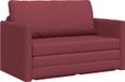 vidaXL Slaapbank Wijnrood Stof 124 x 71 x 78 cm