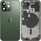 Apple iPhone 13 Pro Batterijklep, Met Middenbehuizing, Groen (Alpine Green), Premium Swap