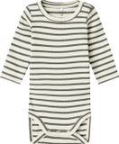 NAME IT - NBNBANI LS BODY NOOS - Baby - Bodies - Dusty Olive - Gestreept - Lange mouw
