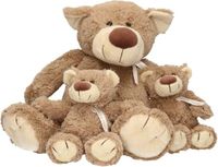 Happy Horse 3x Pluche mama en kind Bella knuffelberen 40 en 22 cm knuffels speelgoed set