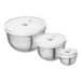 Zwilling Set van 6 Fresh and Save vacuümkommen - 12-18-24 cm, roestvrij staal, zilver
