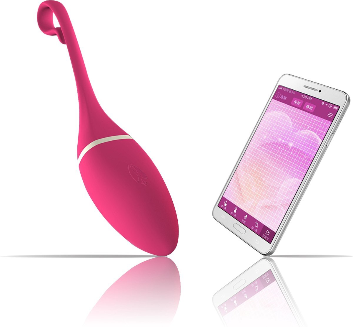 Realov Irena Draagbare Bullet Vibrator - Mobiel bestuurbaar - Roze