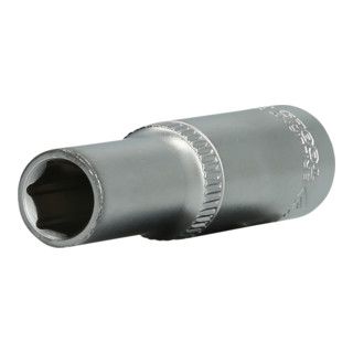 Brilliant Tools 3/8" zeskantdop, lange uitvoering, 9 mm