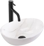 REA Sofia Mini Cloudy Opzetwastafel Grijs 34,5X26,5X12Cm
