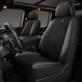 Skechers Luchtgekoelde stoelhoezen van traagschuim, dikke autostoelhoezen van mesh, lederen autostoelhoezen voorstoelen, airbag-compatibel, auto-comfortuniverseel geschikt voor de meeste auto's