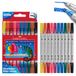 FABER-CASTELL Viltstiftset Glitter, 10 viltstiften met dubbele punt