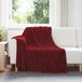 vidaXL Fleece Deken Bordeauxrood 150 x 200 cm