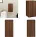 vidaXL meuble TV 30,5x30x60 cm bois de manguier finition brute marron aspect chêne