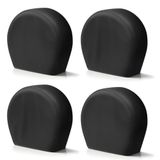 Explore Land Bandafdekkingen, 4 stuks, robuuste bandenbescherming voor vrachtwagen, SUV, aanhanger, camper, universeel, geschikt voor banddiameter 58,4-65,4 cm, zwart