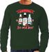 Bellatio Decorations Foute Kersttrui/Sweater Heren - IJskoud Bier - Groen - Christmas Beer M