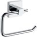 Unyqoos® Porte-rouleau de papier toilette pour la salle de bain avec finition chromée et structure en acier inoxydable