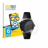 BROTECT Screenprotector 6 Stuks voor TAG Heuer Connected Calibre E5 (45 mm) Transparant