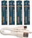 Anna's Collection Anna Collection Oplaadbare batterijen - AA penlite - 4x stuks - met USB kabel