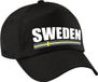 Bellatio Decorations Sweden supporters pet zwart voor dames en heren - Zweden landen cap - supporter kleding