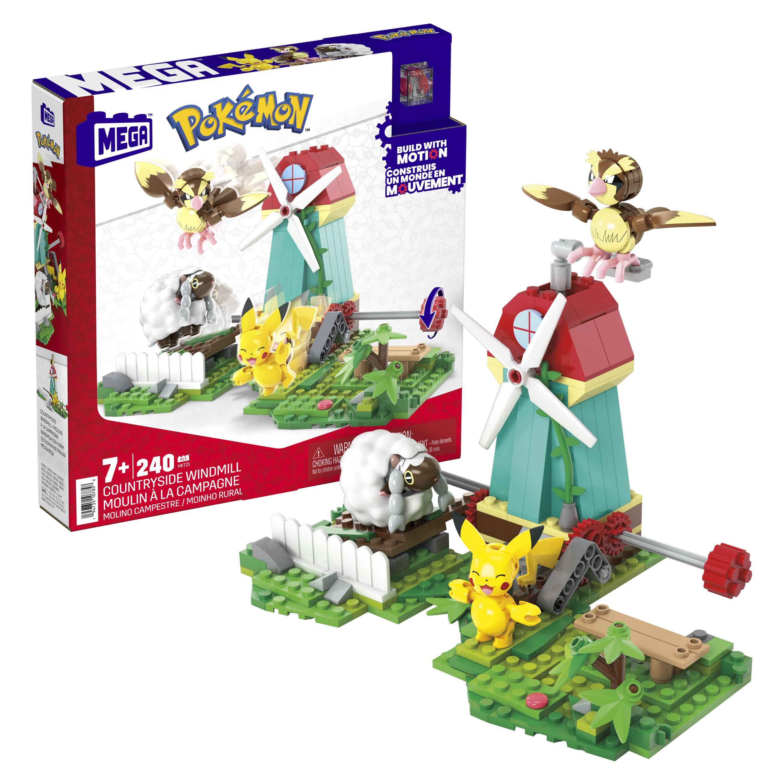 MEGA Pokémon Windmolen op het Platteland Bouwset - 240 Stuks