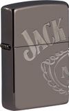 Zippo Black Ice Jack Daniels, Multi Cut, Armor benzinewindjack, navulbaar, in geschenkdoos