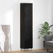 vidaXL Hoge kast, zwart, eikenlook, 34,5 x 34 x 90 cm, houtvezel