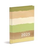 Agenda 2025 januari-december 2025, hardcover, wekelijks, bruin en beige