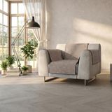 Comfortabele bankhoes, antislip, gemaakt in Italië, bruin, 1-zits