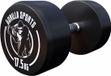 Gorilla Sports Dumbbell - 17.5 kg - Cast Iron - Black