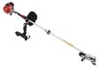 Débroussailleuse à essence - 26 cm³ 2-temps débroussailleuse/bordureuse - 0,65 kW 8500 tr/min - Engrenage avec lames - Accessoire de coupe multifonction - Rouge