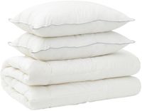 vidaXL Ensemble couette et taie d'oreiller 3 pièces 155x220 cm 4 saisons 220 g/m² laine