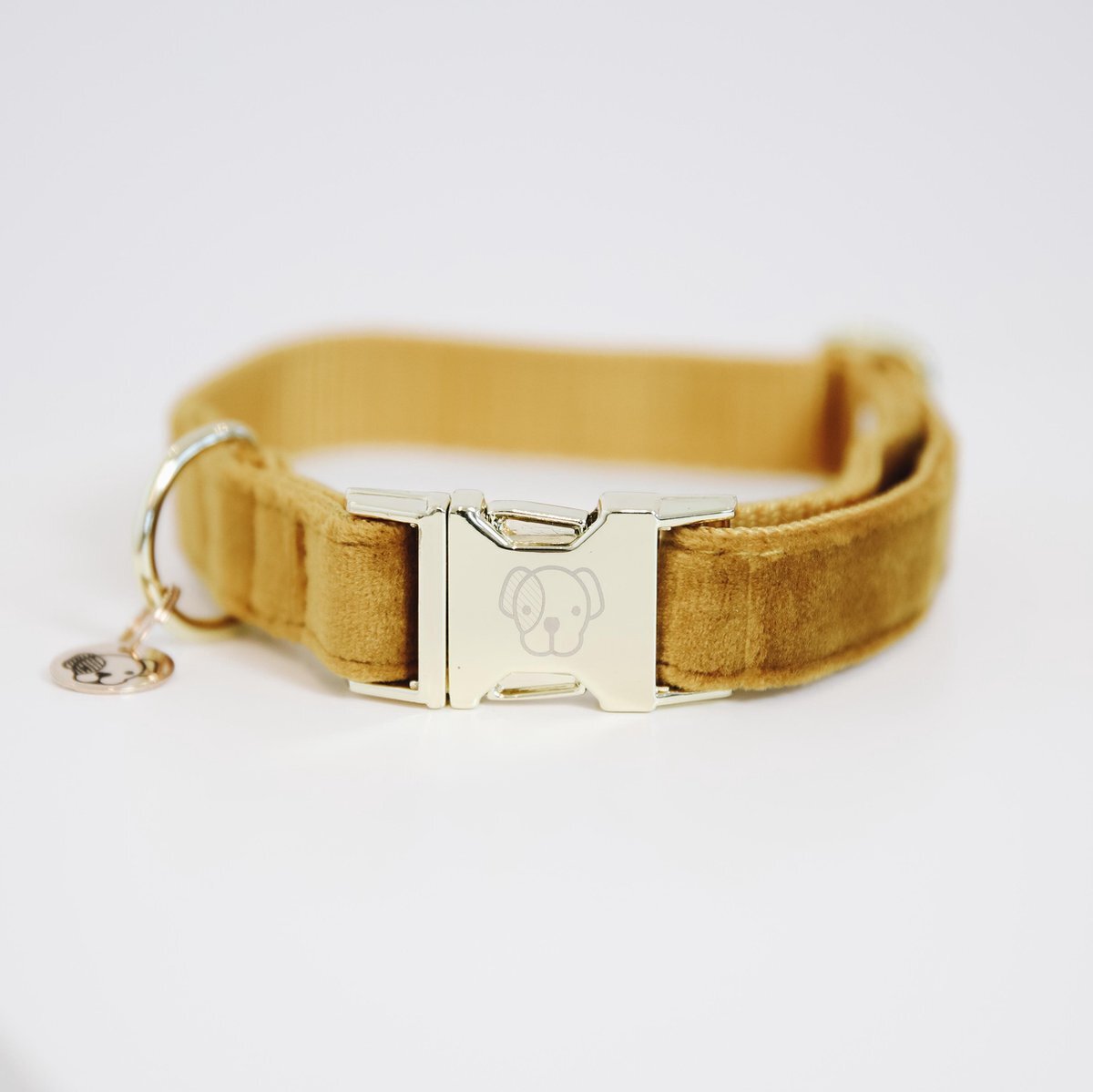 Kentucky Dogwear Hondenhalsband Velvet - Mosterd XS