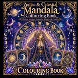 Zodiac & Celestial Mandala: Colouring Book