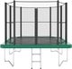 Akrobat Trampoline Orbit Above 335 x 244 - Vert, inclusief veiligheidsnet