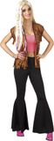 Smiffys Flared Kostuum Broek - S/M - Zwart