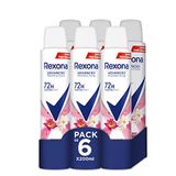 Rexona Advance Protection Bright Bouquet Deodorant Spray 72 uur voor dames, 200 ml, 6 stuks