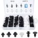 Clips de pare-chocs auto - Nylon - 6 types - 100 pièces - Avec boîte de rangement