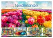 Niederlande. Calvendo Niederlande. Aquarelle zwischen Grachten und Tulpenfeldern (Wandkalender 2027 DIN A3 quer)
