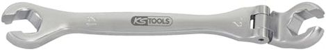 KS TOOLS CHROMEplus Offener Doppel-Ringschlüssel mit Gelenk, 12mm 518.0382