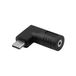 Akyga AK-ND-D15 Adaptateur USB-C vers 2.5 x 0.7 mm Noir