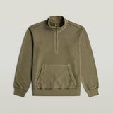 G-Star Raw Unit Washed Half Zip Sw L\s Truien & Vesten Heren - Sweater - Hoodie - Vest - Taupe - Maat S
