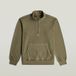 G-Star Raw Unit Washed Half Zip Sw L\s Truien & Vesten Heren - Sweater - Hoodie - Vest - Taupe - Maat S