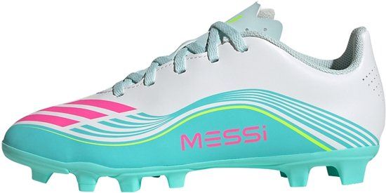 Adidas Performance F50 Messi Club Firm Ground / Multi Ground Voetbalschoenen Kids - Kinderen - Wit